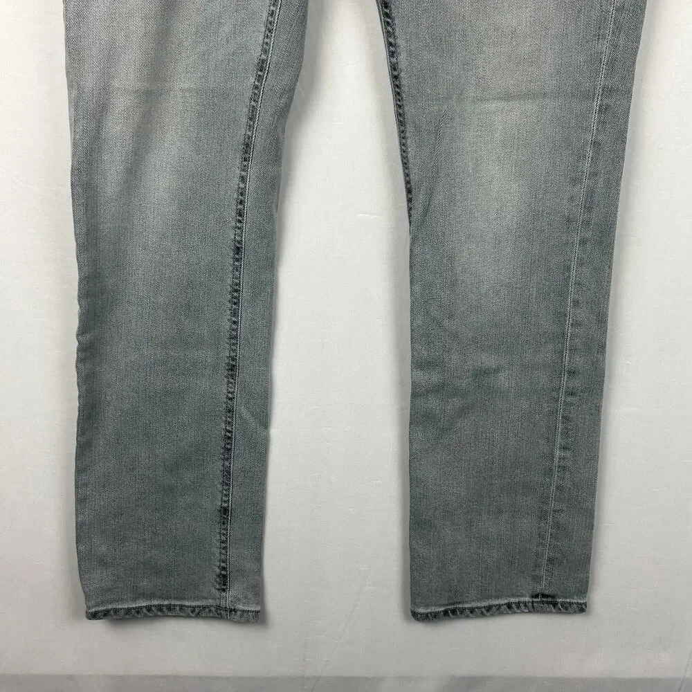 Nudie Jeans Thin Finn Pale Lead Organic Cotton Men's Size 34x32 (Measures 34x31)